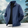 thumbnail image 5 of Homeyce Men's Windbreaker Jackets Lightweight Full Zip Waterproof Jackets with Pocket Summer Casual Outdoor Loose Coat Sun Protection Long Sleeve Sun Shirts,Blue XL, 5 of 8