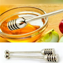 Travelwant Honey and Syrup Dippers, Stainless Steel Honeycomb Stick Spoon Stirrer Server for Honey Pot Jar Containers