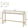 thumbnail image 6 of Tribesigns 70.9 inchLong Sofa Table, Narrow Console Table Behind Couch for Living Room (White Gold), 6 of 6