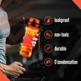 thumbnail image 5 of Squatz 17 Oz Poseidon Series Water Bottle for Protein and Fruit Shakes (Orange), 5 of 7