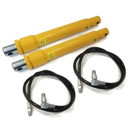 

The ROP Shop | 2 Snow Plow Angle Cylinder Rams & Hoses 05810 21856 Meyer Snowplow Blade