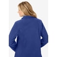 thumbnail image 4 of Woman Within Plus Size Hooded A-Line Fleece Coat, 4 of 6