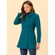 thumbnail image 3 of Abrigo Largo de Invierno Allegra K con cuello Peter Pan y Doble Botonadura lago azul XS, 3 of 7