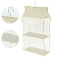 thumbnail image 3 of Unique Bargains 1 Pc Three-dimensional Double Layer Shoes Dust Cover Dustproof Shoes Dust Protection Bag Beige, 3 of 5
