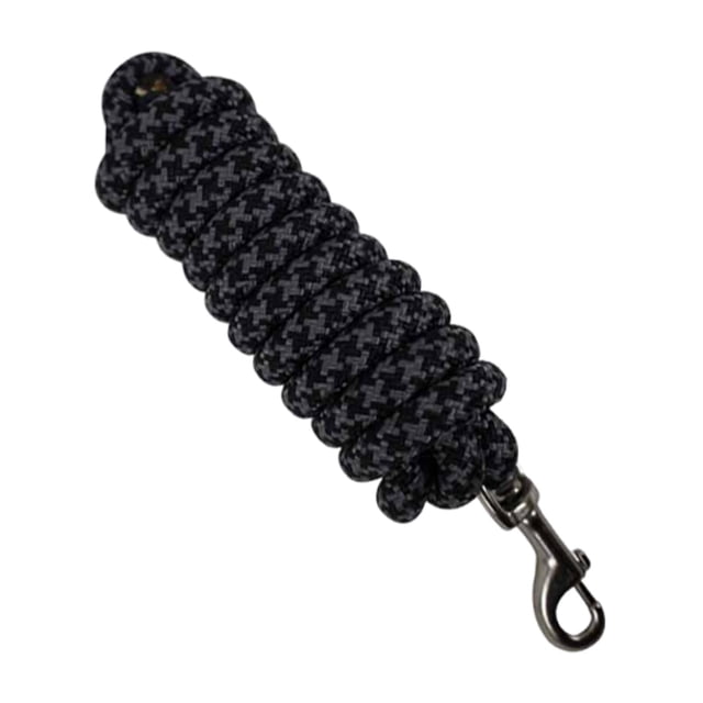 harper Long Horse Lead Rope 250cm Lunge Line for Walking Obedience Recall Daily Use Black Gray