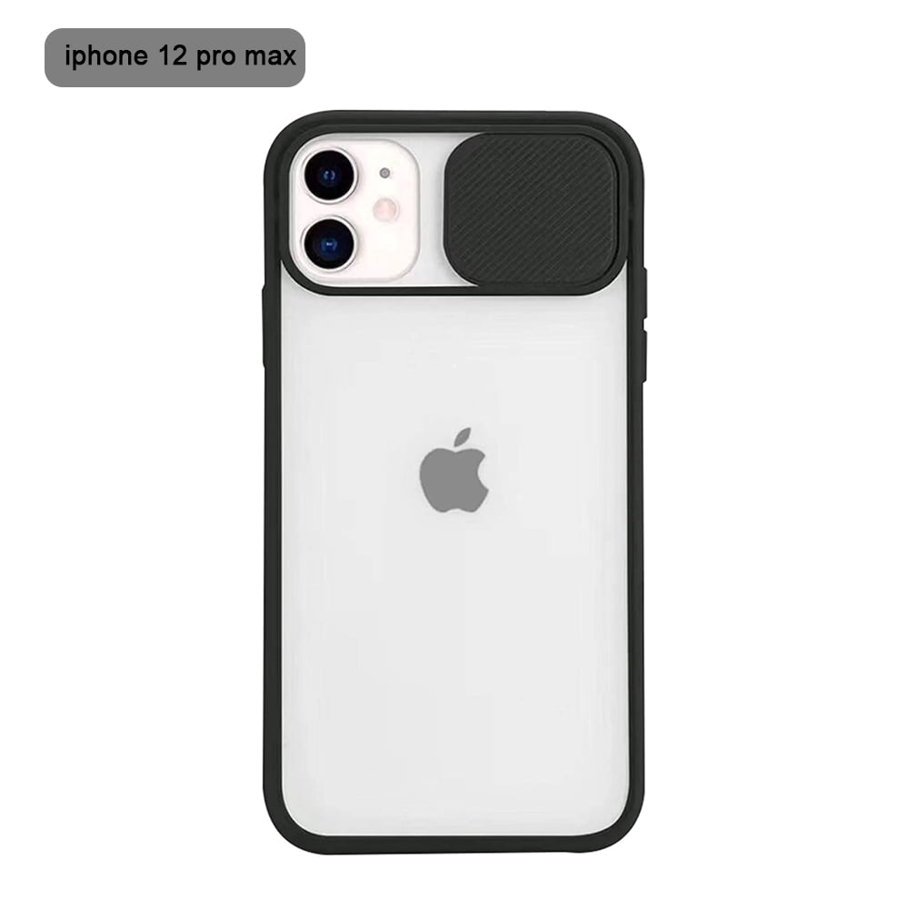 Slide Camera Lens Protector Cover For Iphone 12 Pro Max Clear Slim Case Silicone Shockproof Transparent Camera Case Walmart Com
