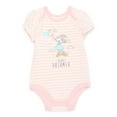 thumbnail image 6 of Disney Baby Wishes + Dreams Character Infant Baby Short Sleeve Bodysuits, 3-Pack, Sizes Newborn-12 Months, 6 of 12