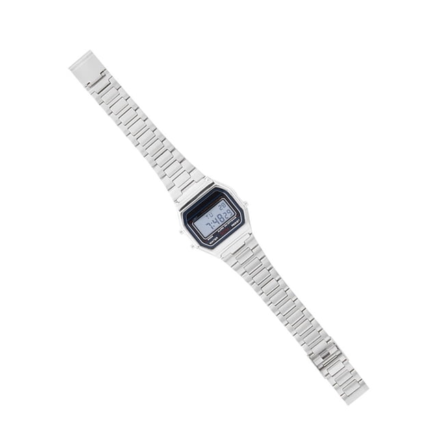 Reloj LED Digital, Correa De Acero Inoxidable, Reloj De Pulsera Rectangular Con Luz Trasera, Pantalla De 12 24 Horas, Fecha, Semana, Alarma, Cronógrafo Para Hombres Y Mujeres