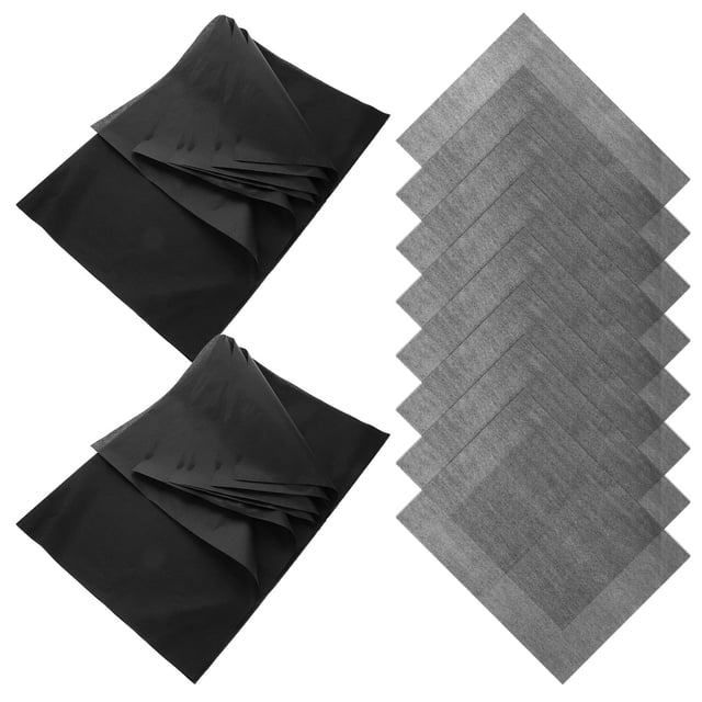 HEALEEP 36Pcs Black Floral Paper Tissue for Wrapping Flowers Packaging and Craft Uses