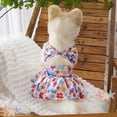 thumbnail image 4 of Small Dog Bikini,Summer Pet Swimsuit Puppy Bathing Dress Beach Clothes, Hawaiian Party Pet Costume Outfit for Puppy Cat Kitten Colorful XL, 4 of 5