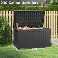 thumbnail image 2 of Bifanuo 230 Gallon Resin Deck Box with Built-in Steel Beams, Large Waterproof and UV Resistant Indoor & Outdoor Storage Box for Patio Cushions, Pool Supplies, Garden Tools, 2 of 6