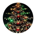 thumbnail image 4 of HAOXIT Fitted Round Tablecloth Glitter Xmas Tree,Merry Christmas Table Cover,Elastic Edged Table Cloth Fits Round Tables 38-42, 4 of 8