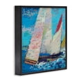 thumbnail image 2 of Stupell Industries Traditional Expressive Sailboats on Waves Black Framed Giclee Art, 24 x 24, by Beth A. Forst, 2 of 8