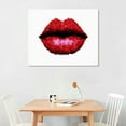 thumbnail image 2 of Nawypu  Sexy Red Woman Lips Modern Canvas Wall Art, 2 of 4