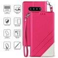 thumbnail image 3 of Case for LG V50, [Pink] Infolio Wallet Credit Card Slot ID Cover, View Stand [with Wrist Strap Lanyard] for LG V50 ThinQ, 3 of 6
