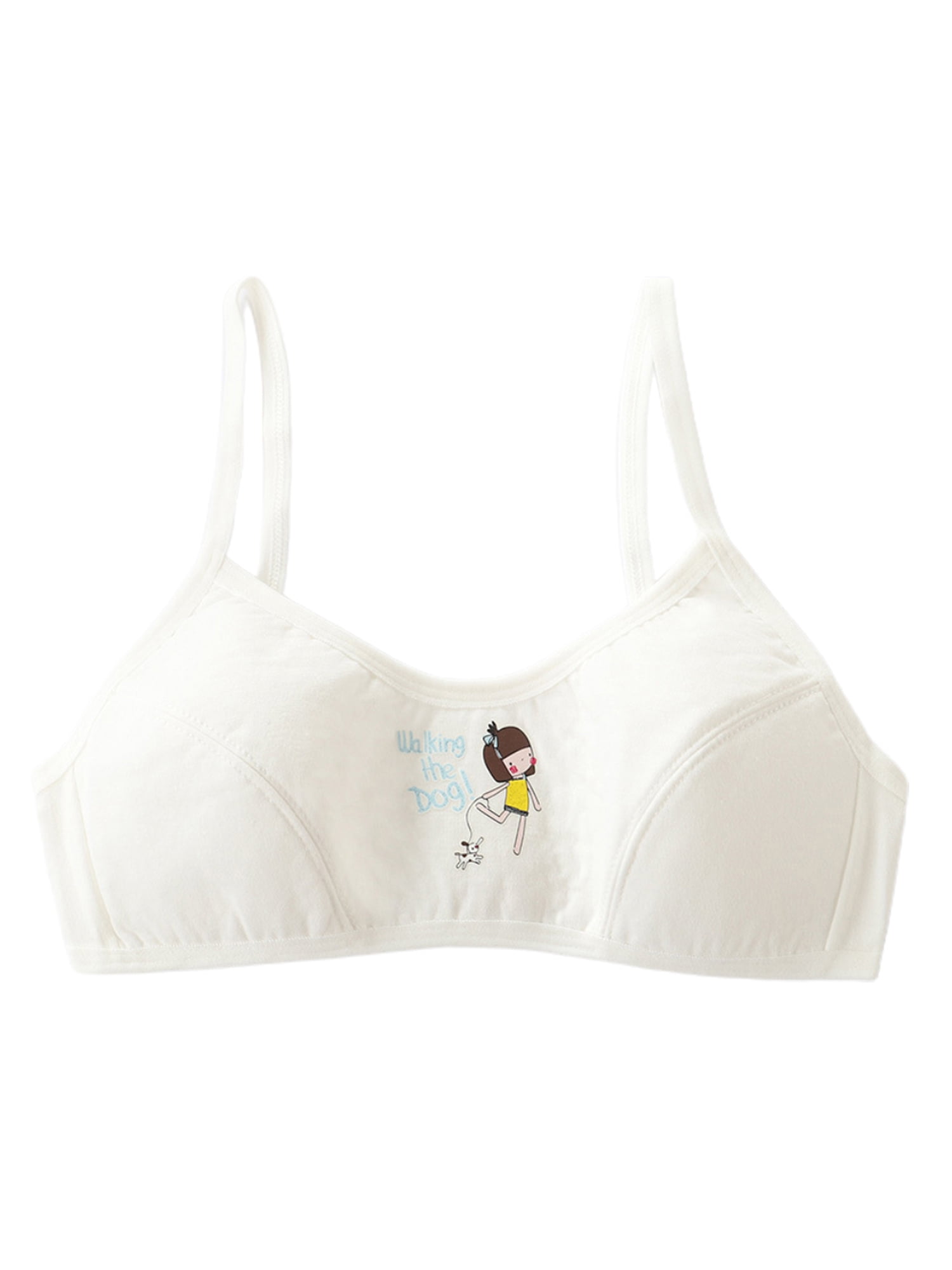 HTRIBE Young Teenage Bra Girls Puberty Breathable Underwear Tops Soft