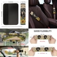 thumbnail image 3 of Kuiaobaty Dachshund Sunflower Butterfly Print Car Seat Covers Set of 13/Steering Wheel Covers/Seat Belt Pads Rear View Mirror Cover/Trash Can/Keychains/Coaster, Auto Accessories Interior Protector, 3 of 5