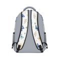 thumbnail image 3 of Butterfly and Blue Beige Pattern Backpack for School, Cute School Bag with Adjustable Shoulder Straps and Padded Back, 15.3"x11"x6.7", 3 of 5