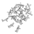 thumbnail image 1 of YSNOOWE 20Ud Clips Metálicos Para Estantes De Cocina Y Gabinete Elegante Fácil De Instalar Color Plata, 1 of 6