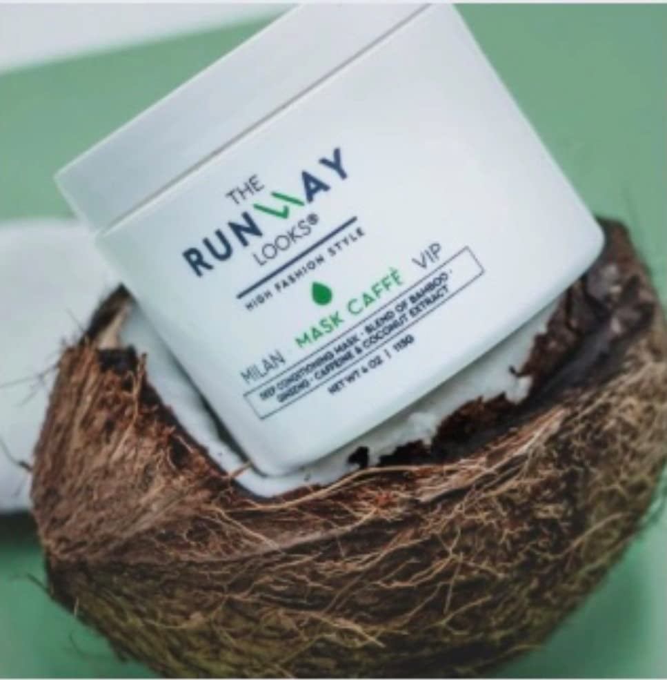 The Runway Looks Deep Conditioning Hair Mask, With Coconut, Bamboo & Caffeine (4oz)