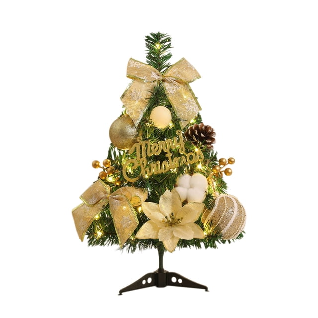 Christmas Decorations Mini Christmas Tree Small Christmas Tree With Led Light Decorations Tabletop Artificial Christmas Decorations Indoor Christmas Decor 18 Inches/45 Cm