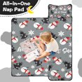 thumbnail image 4 of Gray Christmas Snowman Pattern Toddler Nap Mats for Kids Preschool,60"x20" Sleeping Mat Bag or Kids,Toddler Sleeping Bag,Toddler Nap Mat or Daycare, 4 of 6