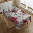 thumbnail image 2 of Pioneer Flower Rectangle Tablecloth 60"x84",Waterproof Polyester Rectangle Table Cloth, Wipeable Spillproof Polyester Tablecloth for Dining, Camping, Indoor and Outdoor, 2 of 5