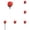 Watermelon Red 6PCS, variant on Fire Trick Props With Wax Block For Stage Street Wedding Proposals Party Shows Magician Mentalism Flower Transformation