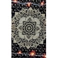thumbnail image 3 of Black Gold Mandala Tapestry For Bedroom- Aesthetic Tapestry - Indie Wall Tapestry Hippie Room Decor - Boho Tapestrys -Trippy Small Tapestry Wall Hanging 30x40 Inches, 3 of 4