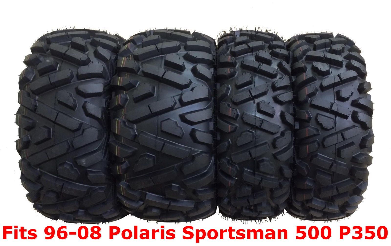 Set 4 WANDA ATV tires 25x8-12 & 25x11-12 for 13-14 Polaris Ranger 800 Midsize 