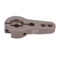thumbnail image 4 of Aluminum Servo Horns Adjustable 25T Spline M3 Thread Steering Servo Arm for AXI90075 AXI90104 AX90058 Car Titanium Color, 4 of 8