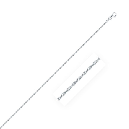 ARAIYA JEWELRY 925 Sterling Silver 2.03 mm Singapore Chain 18'' for Women