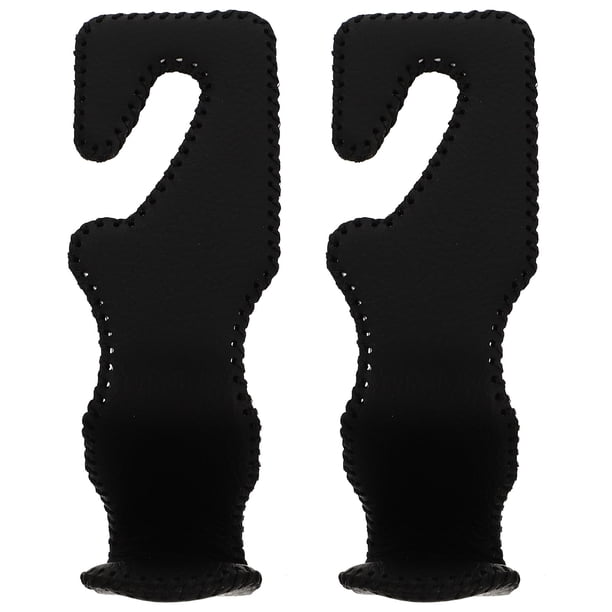 2pcs coche trasero ganchos de asiento multifuncional colgadores de coches PU Ganchos de almacenamiento