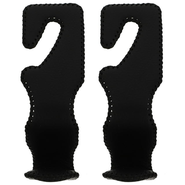 Weiweiguan 2Pcs Car Back Seat Hooks Multi-functional Car Hangers PU Storage Hooks