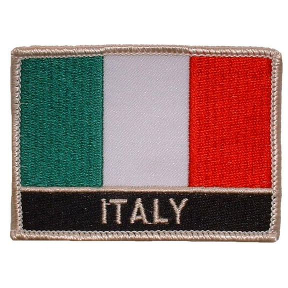 Italy Flag Patch 2 1/2" x 3 1/2"