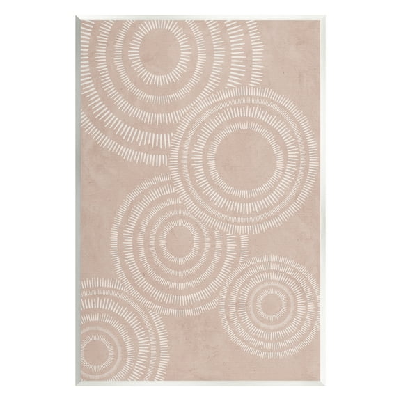 Stupell Boho Circles Beige Pattern Abstract Painting Wall Plaque Unframed Art Print Wall Art