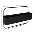 thumbnail image 2 of Kate and Laurel Yeager Modern Pocket Wall Organizer, 21 x 14, Black, Decorative Mail and Key Holder for Wall, 2 of 10