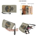 thumbnail image 3 of ZUXONGSY Skull Butterfly Cat Sunflower Print Top Handle Bag with Casual Makeup Bag Purse for Women PU Leather Top Handle Satchel Set with Practicality Makeup Pouch Slim Wallet for Workout Dating, 3 of 5
