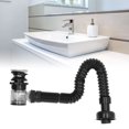 thumbnail image 1 of Tubbería de Drenaje flexible, Lavabo Intepado Tubería de Drenaje del Fregadero de Lavabo, 1 of 7
