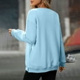 thumbnail image 6 of jtjvou Oversized Crewneck Sweatshirt for Women with Pockets, Cotton Casual Pullover Hoodies Long Sleeve Tops Fall 2025 Blue L, 6 of 9