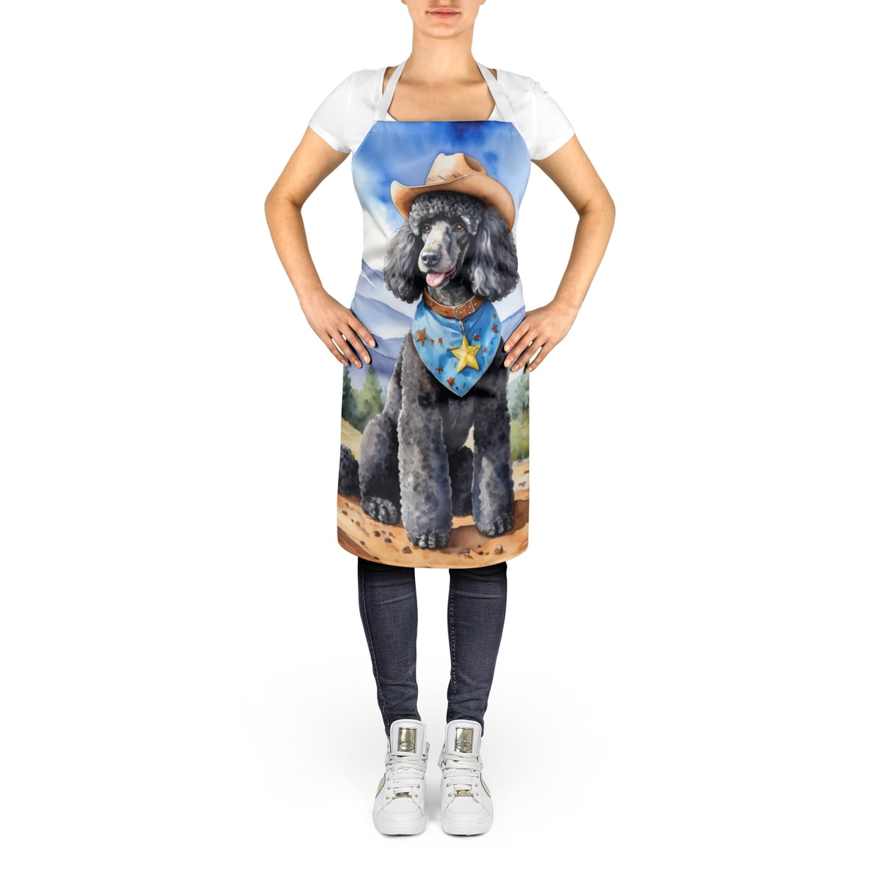 Yorkshire Terrier Yorkie Cowboy Welcome Apron