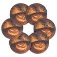 thumbnail image 2 of WOBOGO Flaming Pumpkin Coil Coasters Set of 6 Minimalist Cotton Woven 3.94 inch Non-Slip Insulated and Absorbent Home Accessories., 2 of 7