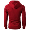 thumbnail image 4 of H2H Mens Casual Slim Fit Hoodie Zip-Up Long Sleeve Active Jersey Jackets (KMOHOL019), 4 of 6