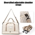thumbnail image 3 of Large Capacity Travel Bag, Gym Duffle Bag with Shoe Compartment for Women, Weekender Overnight Carry on Duffel with Dry Wet Separation, Lightweight Sports Gym Bag for Travel and Fitness, 3 of 8