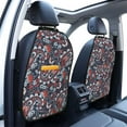 thumbnail image 2 of Paisley Print red Mats Back Seat Protectors, Car Seat Protector Vehicle Organizers Waterproof Cover Back Seat Cover for Kids with 3 Storage Pockets 2 Pack, 2 of 5