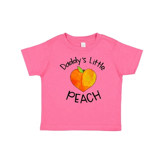 Inktastic Daddy's Little Peach Cute Peach Heart Boys or Girls Baby T-Shirt