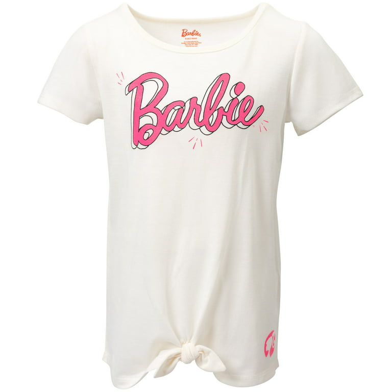 Barbie Little Girls T-Shirt and Shorts Outfit Set Little Kid to Big Kid