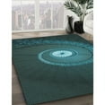 thumbnail image 2 of Ahgly Company Indoor Rectangle Patterned Dark Cyan Green Area Rugs, 6' x 9', 2 of 6