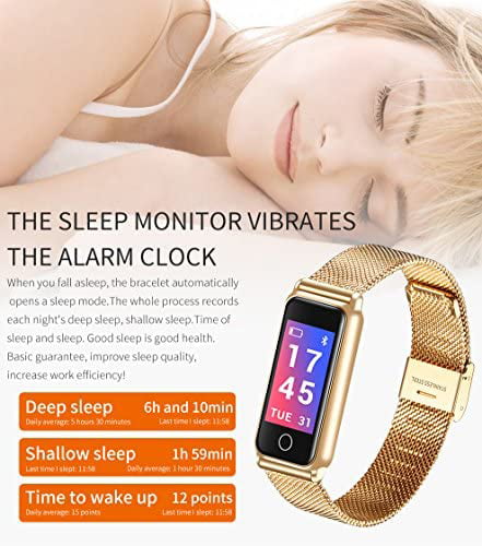 Fitness Tracker with Heart Rate Monitor Bluetooth Smartwatch Activity Tracker Steps Zeerkeer Smart Wristband Waterproof Distance,Calories Count Sports Bracelet for Women Men 805025