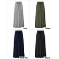thumbnail image 5 of Hanerdun Women A-Line Ankle Skirts Female Pleated Skirt with High Waist Dark Blue S, 5 of 5